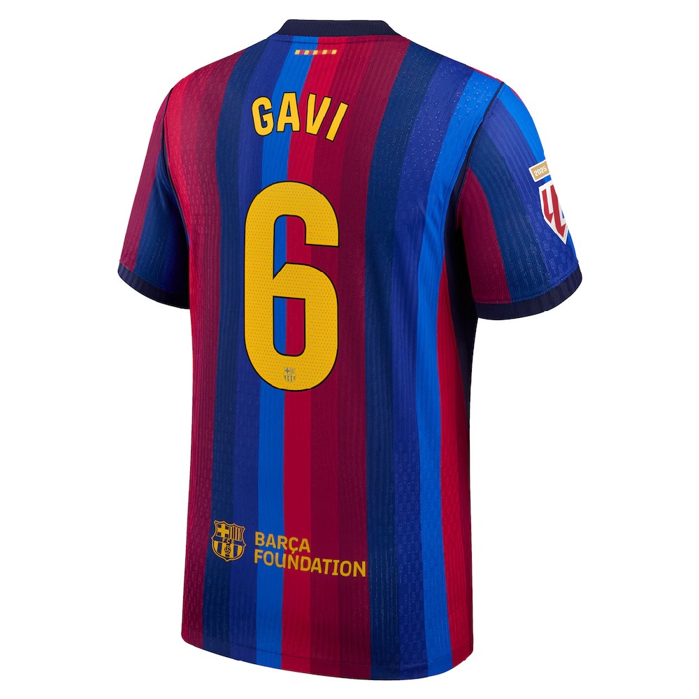 26/27 Barcelona #6 Gavi Home Jersey Player Version Cheap Replica Football Shirt