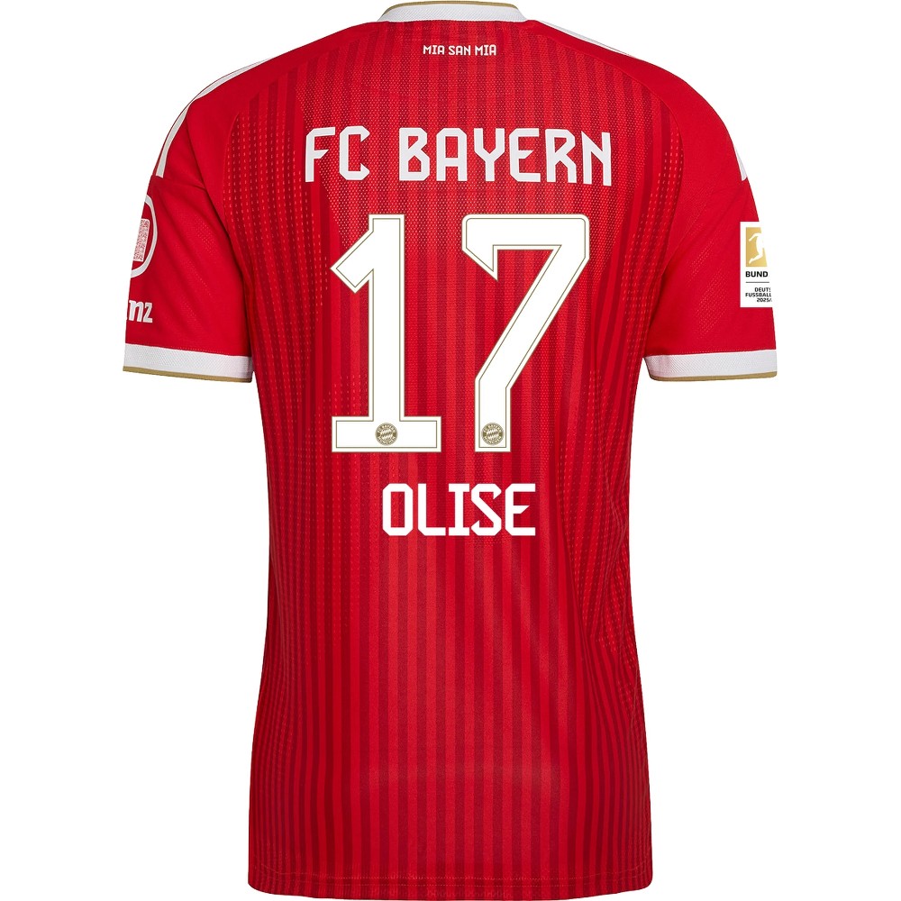 26/27 Bayern Munich #17 Michael Olise Home Cheap Replica Jersey Player's Edition