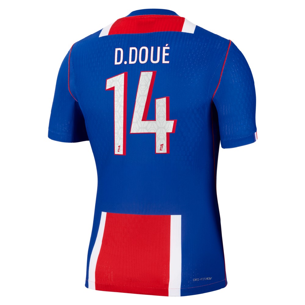 26/27 PSG #14 Désiré Doué Home Player Version Cheap Replica Jersey 
