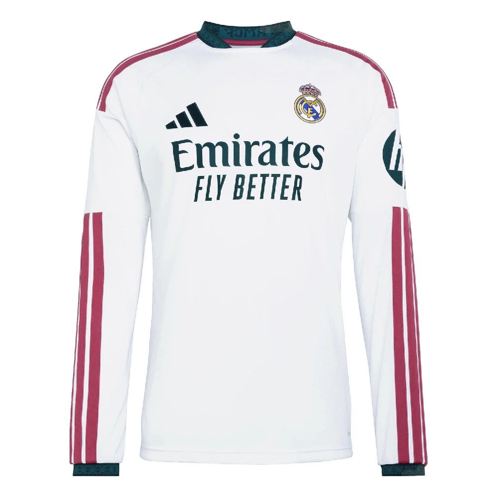 26/27 Real Madrid Home Fan Version Long Sleeve Cheap Replica Football Shirt