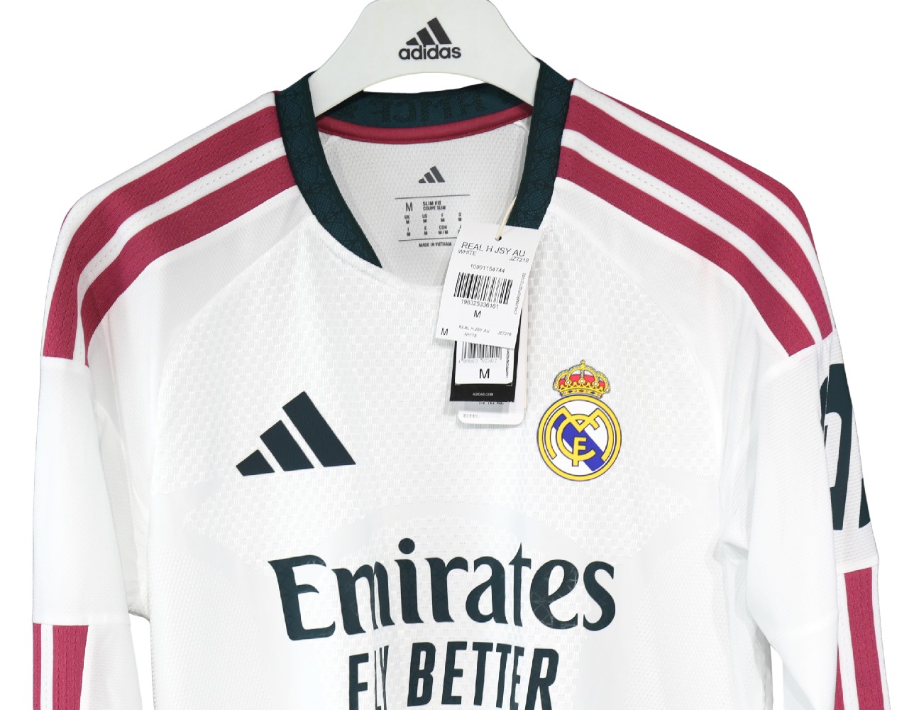 26/27 Real Madrid Home Player's Long Sleeve Cheap Replica Football Shirt