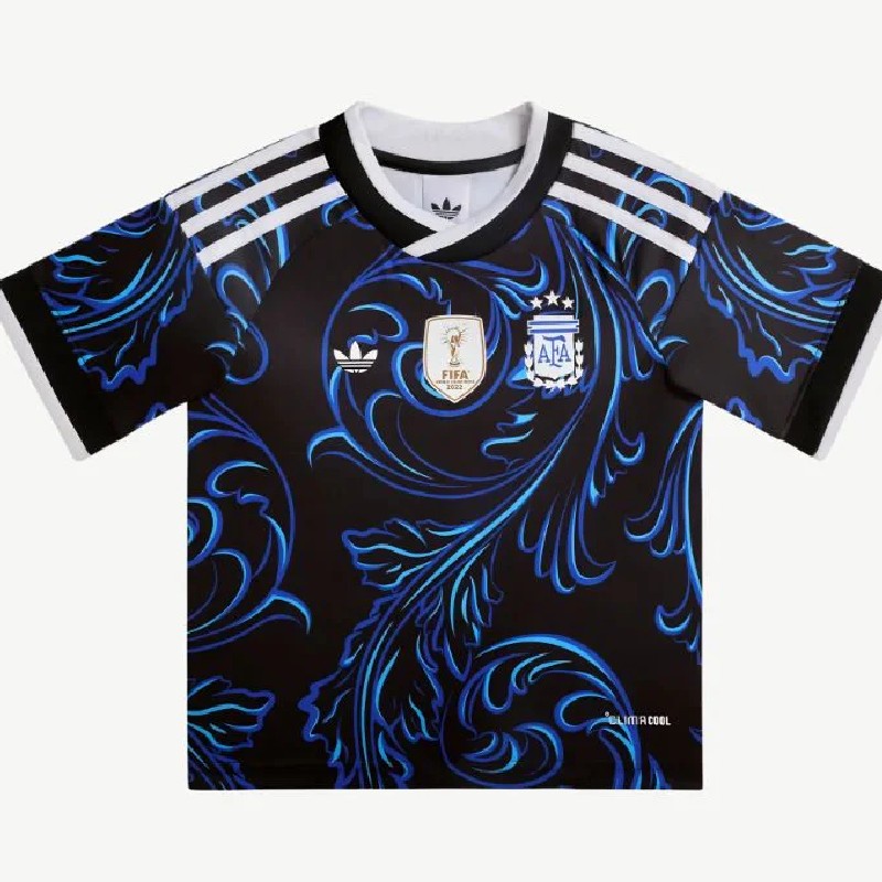 2026 Argentina Away Kid's Soccer Kit World Cup Replica Jersey