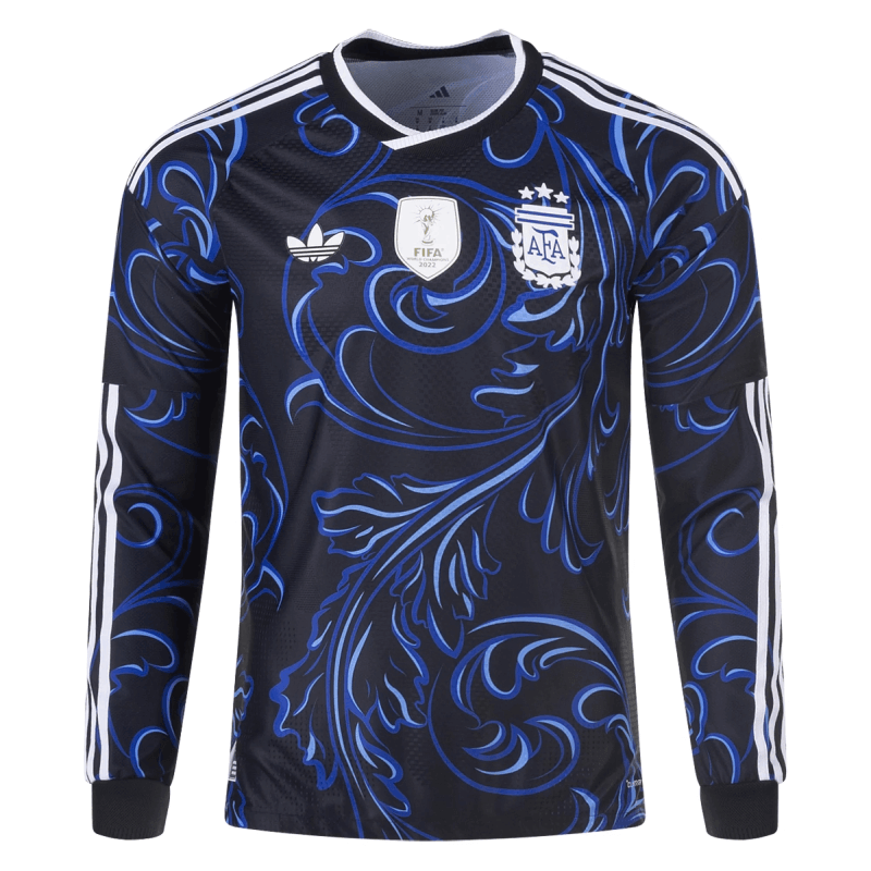 2026 Argentina Away Jersey Long Sleeves Player Version Cheap Replica World Cup Shirt [Customizable]