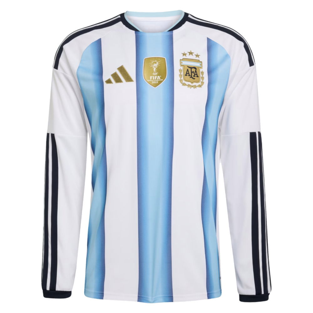 2026 Argentina Home Jersey Fan Version Long Sleeves Cheap Replica World Cup Soccer Shirt