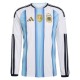 2026 Argentina Home Jersey Fan Version Long Sleeves Cheap Replica World Cup Soccer Shirt