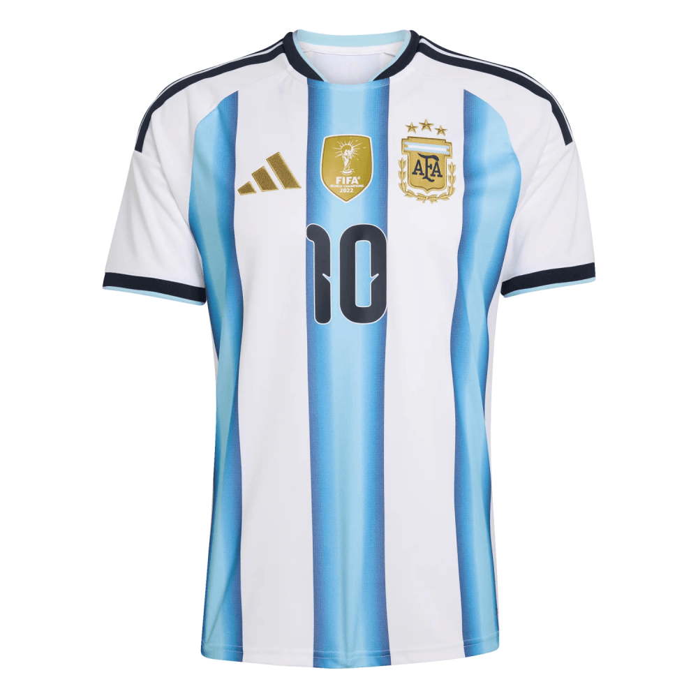 2026 Lionel Messi Home Jersey Fan Version Cheap Replica World Cup Argentina Shirt