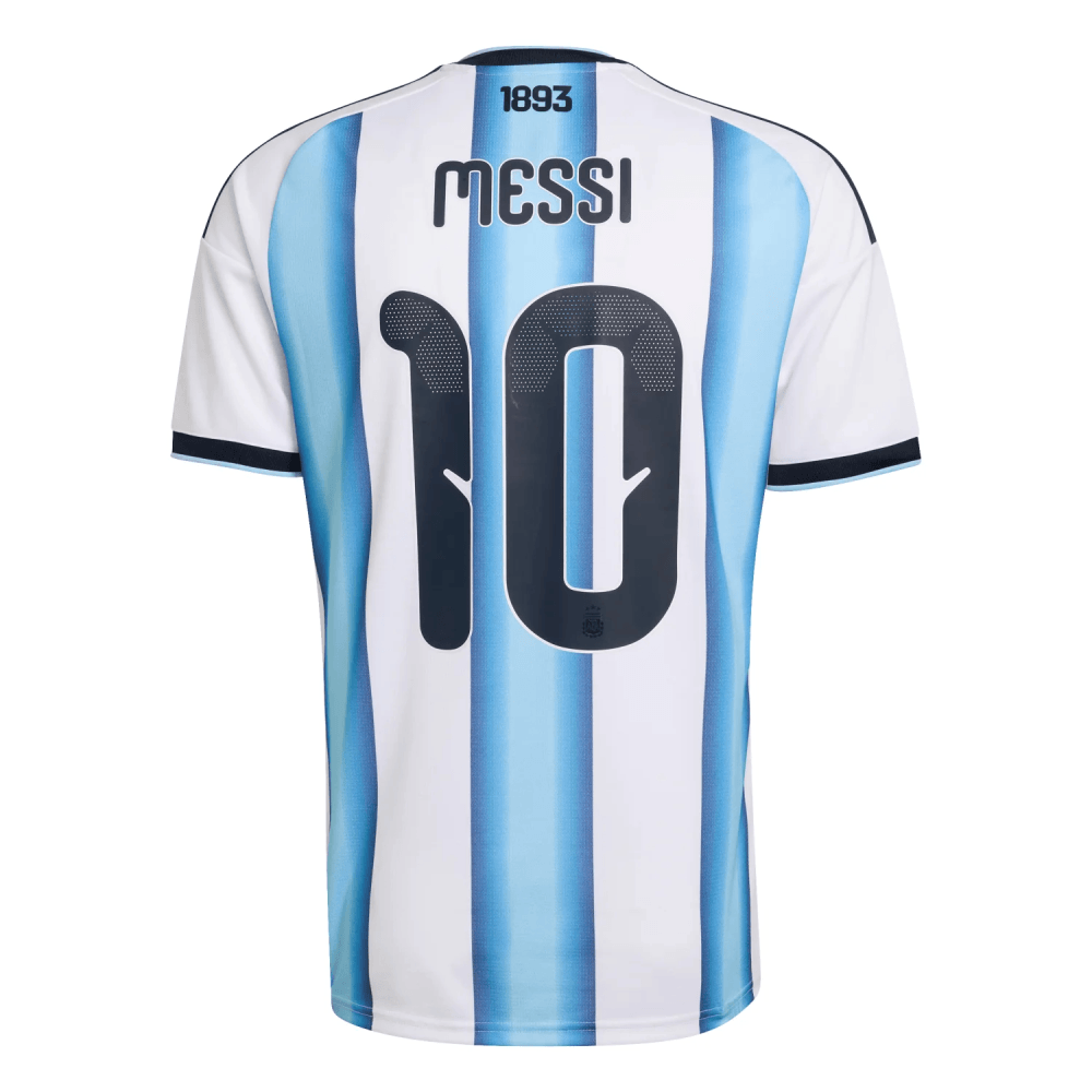 2026 Lionel Messi Home Jersey Fan Version Cheap Replica World Cup Argentina Shirt
