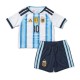 2026 Lionel Messi Kid's Kit World Cup Argentina Replica Soccer Jersey