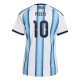 2026 Lionel Messi Women's Argentina Home Jersey Replica World Cup Football Shirt