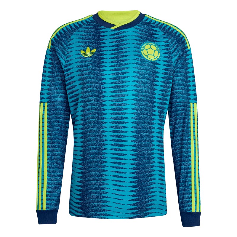 2026 Colombia Away Long Sleeves Jersey Fan Version Cheap Replica World Cup Soccer Shirt 