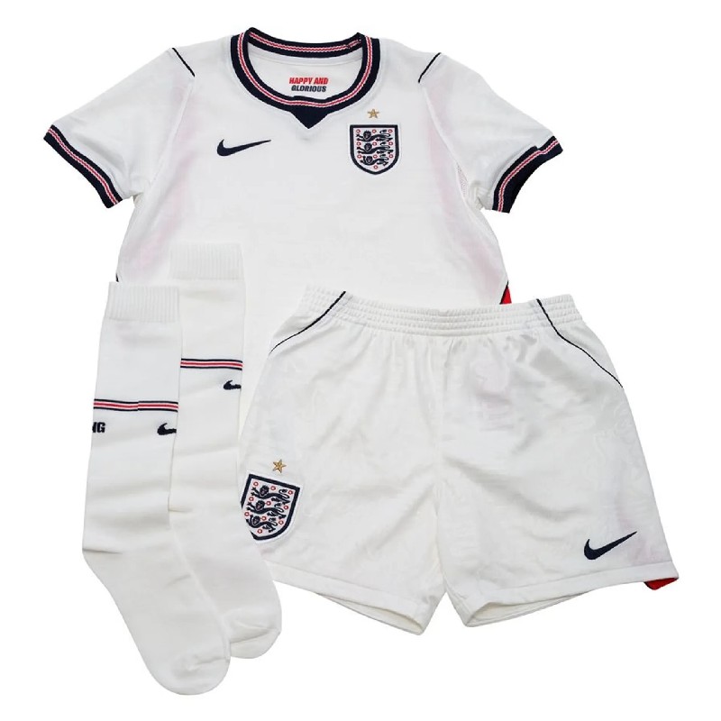 2026 England Home Kid's Soccer Kit World Cup Replica Jersey