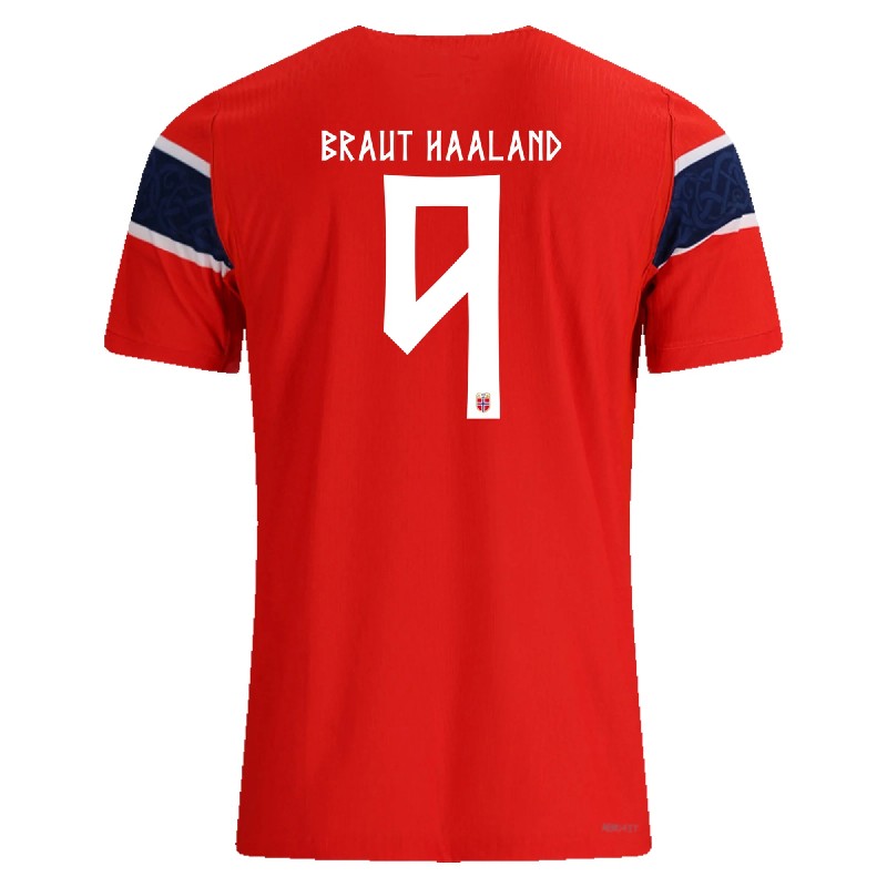 2026 Erling Haaland Norway Home Jersey Player Version Cheap Replica World Cup