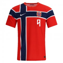 2026 Erling Haaland Norway Home Jersey Player Version Cheap Replica World Cup