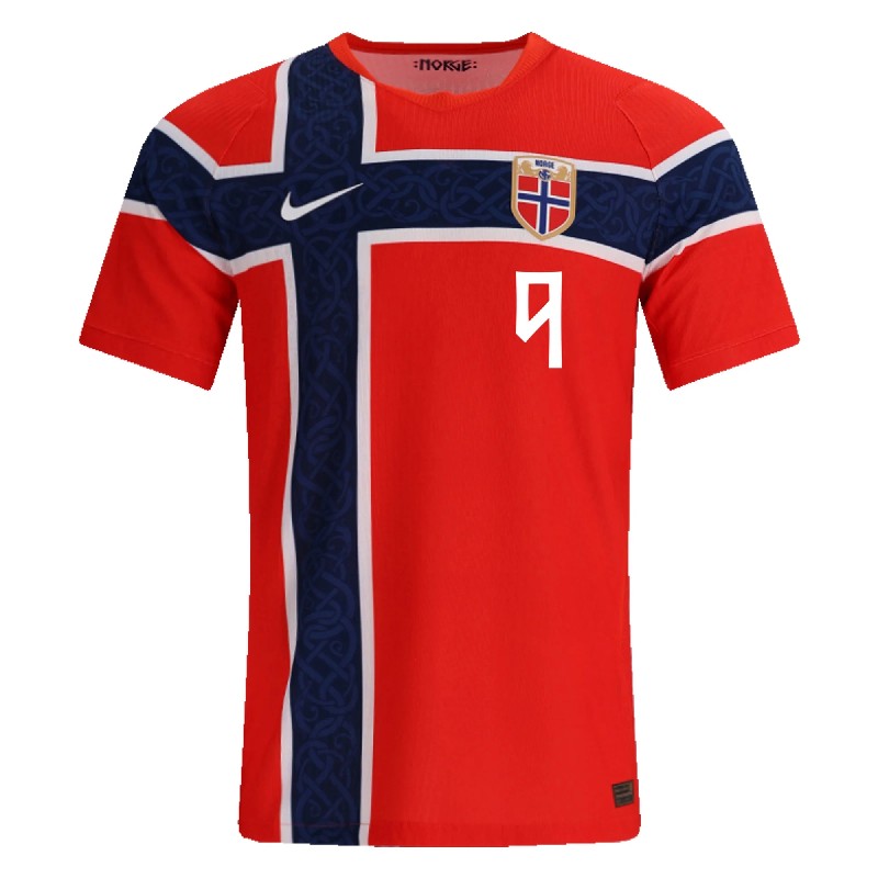 2026 Erling Haaland Norway Home Jersey Player Version Cheap Replica World Cup