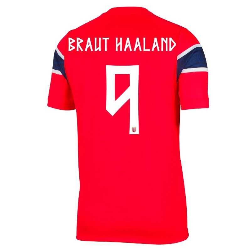 2026 Erling Haaland Norway Home Jersey Fan Version Cheap Replica World Cup Shirt