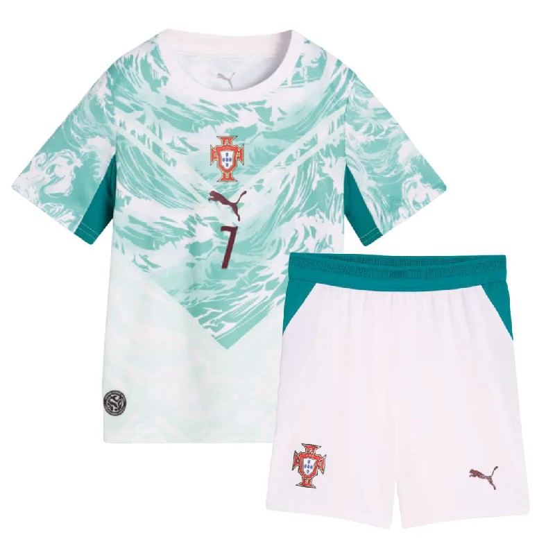 2026 Cristiano Ronaldo Portugal Away Kid's Kit World Cup Replica Soccer Shirt