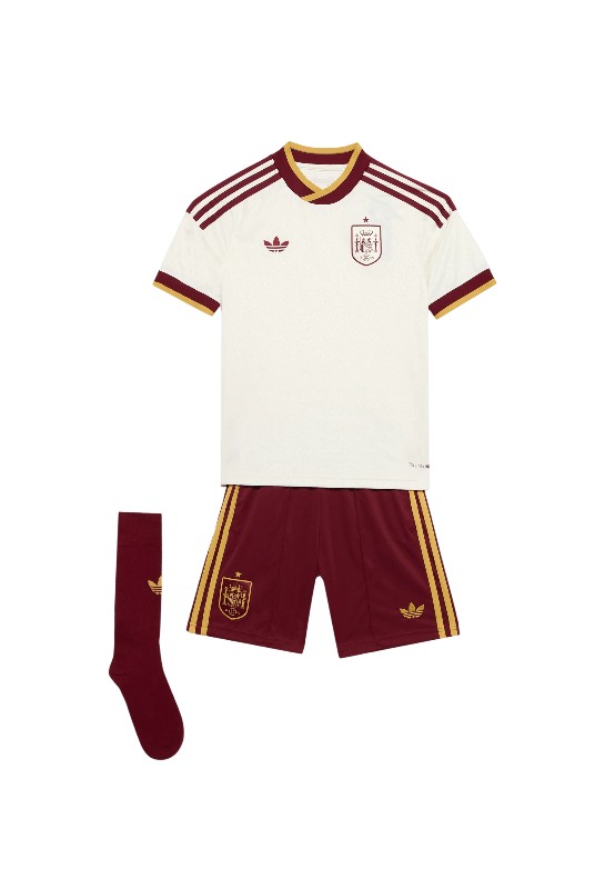 2026 Spain Away Kid's Soccer Kit World Cup Replica Jersey