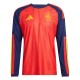 2026 Spain Home Long Sleeves Jersey Player Version Cheap Replica World Cup Shirt