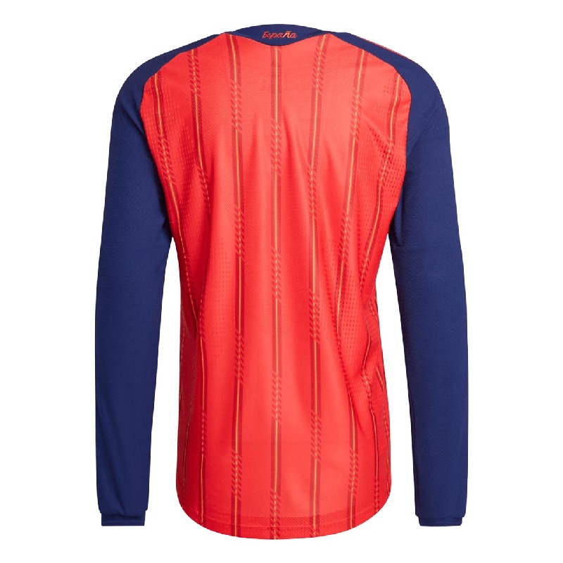 2026 Spain Home Long Sleeves Jersey Player Version Cheap Replica World Cup Shirt