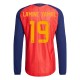 2026 Lamine Yamal Spain Home Long Sleeves Jersey Player Version Cheap Replica World Cup Shirt