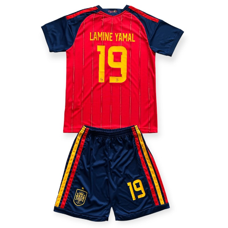 2026 Lamine Yamal Spain Home Kid's Kit World Cup Replica Soccer Shirt