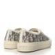 CHRISTIAN DIOR Canvas Oblique Walk Dior Low Top Sneakers 38.5 Grey Stone CHRISTIAN DIOR Canvas Oblique Walk Dior Low Top Sneakers 38.5 Grey Stone